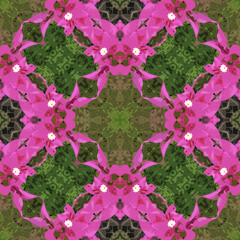 ABSTRACT SEAMLESS FLORAL  SQUARE PATTERN BACKGROUND