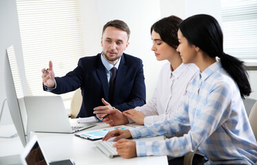 Business people working together in the office