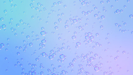 blue clear fresh water with bubble foam background