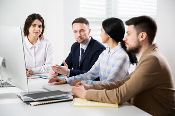 Business people working together in the office