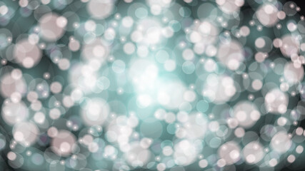 Abstract white blurred background with bokeh effect. Magical bright festive multicolored beautiful glowing shiny with light spots, round circles. Texture. Vector illustration