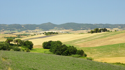 landscape in tuscany italy