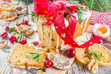 Christmas winter fruit cake