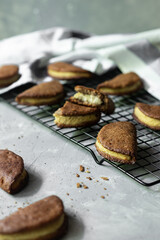 Vegan  gluten free biscuits with tofu 