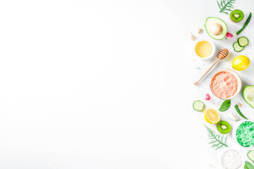 Natural and organic cosmetic concept