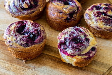Blueberry muffins with blueberry