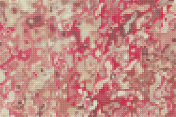 Simple banner of decorative patterns colored geometric composition