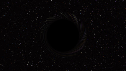 black hole in deep space