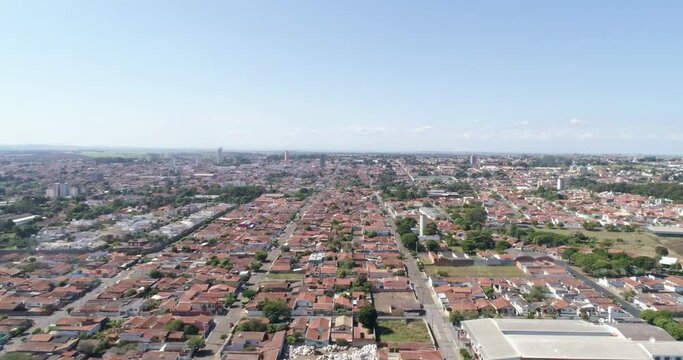 Aerial view of the Pirassununga city, S&atilde;o Paulo / Brazil.
