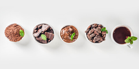 Different types of cocoa