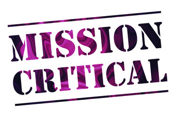 mission critical Vector stamp. White isolated - obrazy, fototapety, plakaty