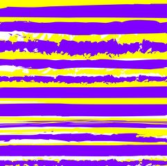 Abstract colorful  yellow and purple paint brush and strokes, stripes horizontal pattern background. colorful  pink nice brush strokes and hand drawn with horizontal lines background