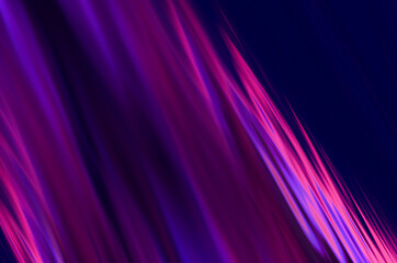 Fototapeta premium Dark abstract background with neon ultraviolet lines, waves. Light neon effect. Laser light show, energy waves.