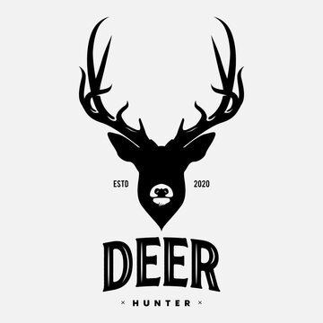 Deer Head Logo, Icon And Illustration