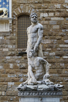 Hercules and Cacus statue sculture, Signoria square, Florence, Italy