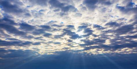 the sky with clouds