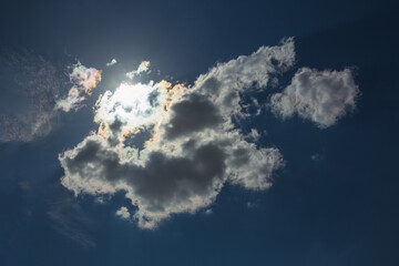 the sky with clouds