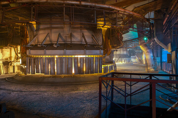 Smelter at a mining plant