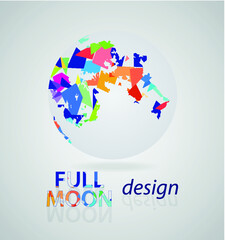 Full Moon - vector design