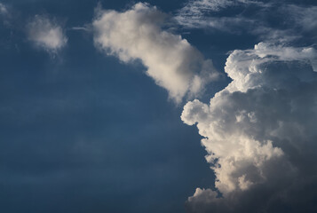 The drama cloudscape before the storm