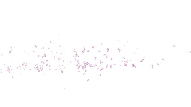 桜花3_アニメ風パーティクル
花びらが横に流れます。