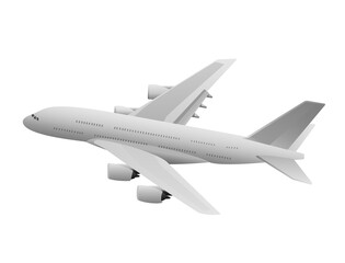 wide body aircraft in white