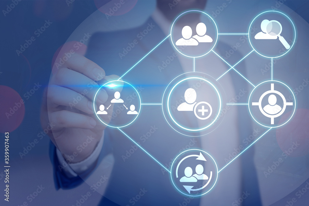 Poster information digital technology network connection infographic elements icon