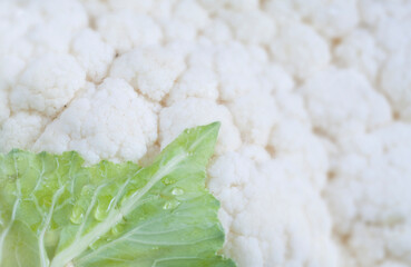 cauliflower, close up shot with selective focus, healthy eating,vegetarian,organic food,