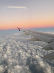 Fototapeta premium view from airplane window