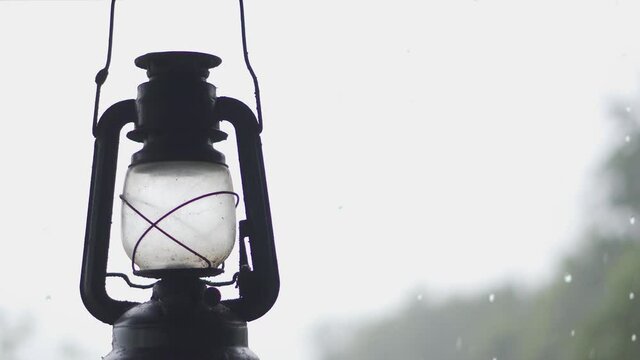 Ancient lanterns that hung at the windows and doors of rain