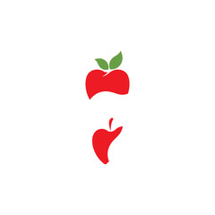 Apple vector illustration design