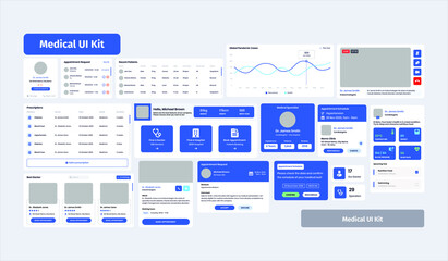 Medical UI Kit. The Best UI Kit for medical, hospital and doctor purpose