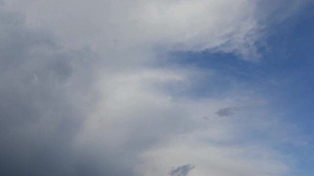 clouds moving in the blue sky ideal as a background for the weather forecast