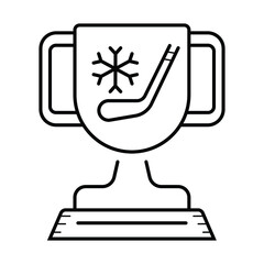 Hockey club Badge icon vector