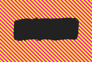 Schwarzer grunge Banner auf diagonalen Streifen pink gelb