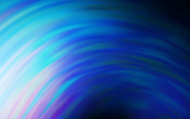 Dark BLUE vector pattern with wry lines. Brand new colorful illustration in simple style. Abstract design for your web site.