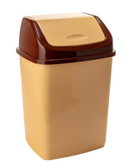plastic trash can with lid