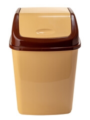 plastic trash bucket with lid