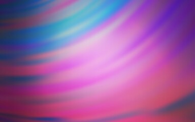 Fototapeta premium Light Purple, Pink vector template with curved lines. Colorful illustration in abstract style with gradient. A completely new design for your business.