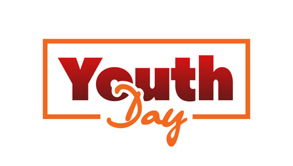 Vector illustration,card,banner or poster for international youth day.