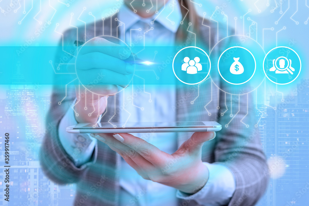 Poster system administrator control, gear configuration settings tools concept.