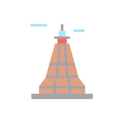 Architecture and city, lighthouse icon. Simple color vector elements of pharos icons for ui and ux, website or mobile application