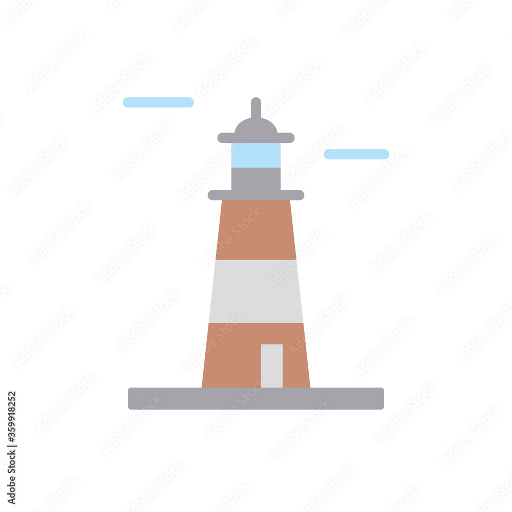 Poster argentine, lighthouse icon. simple color vector elements of pharos icons for ui and ux, website or m