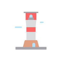 Navigational, lighthouse icon. Simple color vector elements of pharos icons for ui and ux, website or mobile application