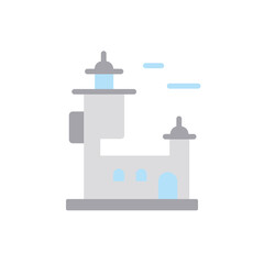 Navigational, lighthouse icon. Simple color vector elements of pharos icons for ui and ux, website or mobile application