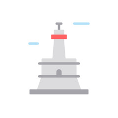 Navigational, lighthouse icon. Simple color vector elements of pharos icons for ui and ux, website or mobile application