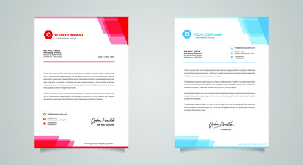 Abstract Letterhead Design Modern Business Letterhead Design Template