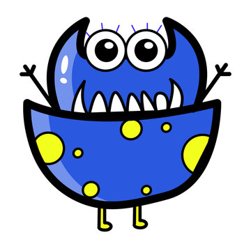 recommend clip art: illustration vector of cartoon monster character