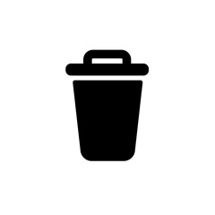 Trash Icon Vector Illustration in Trendy Flat Design