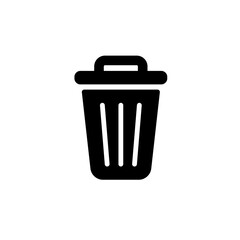 Trash Icon Vector Illustration in Trendy Flat Design
